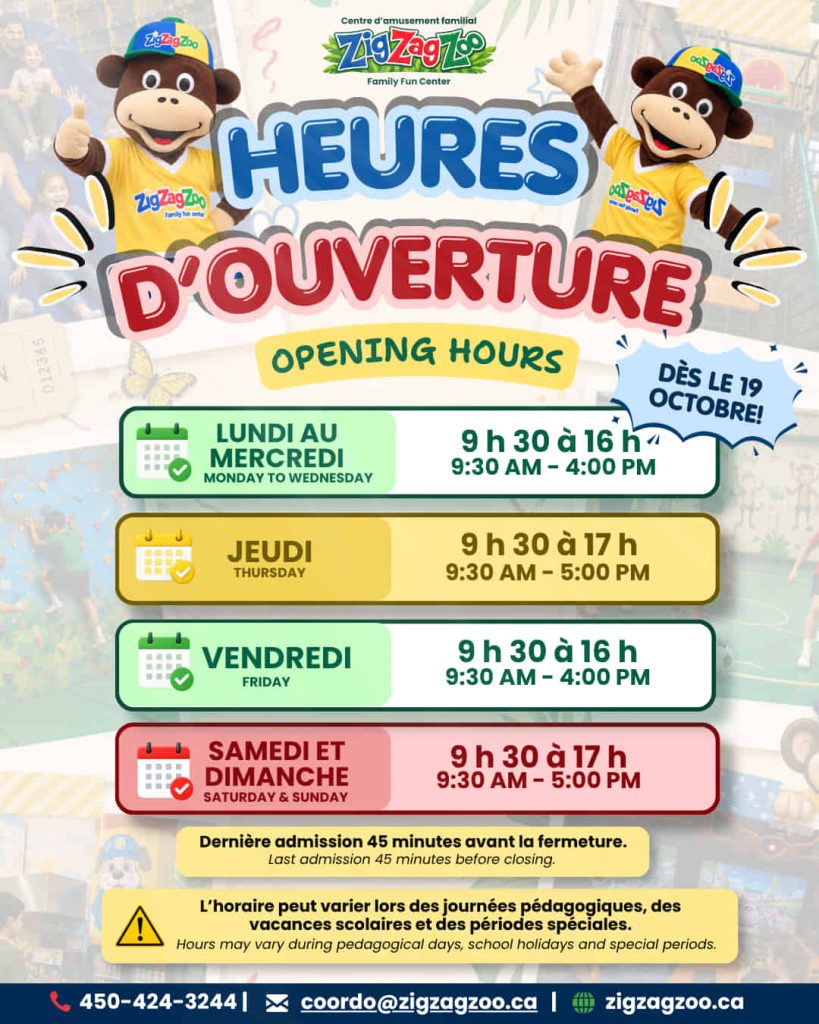 New Opening Hours